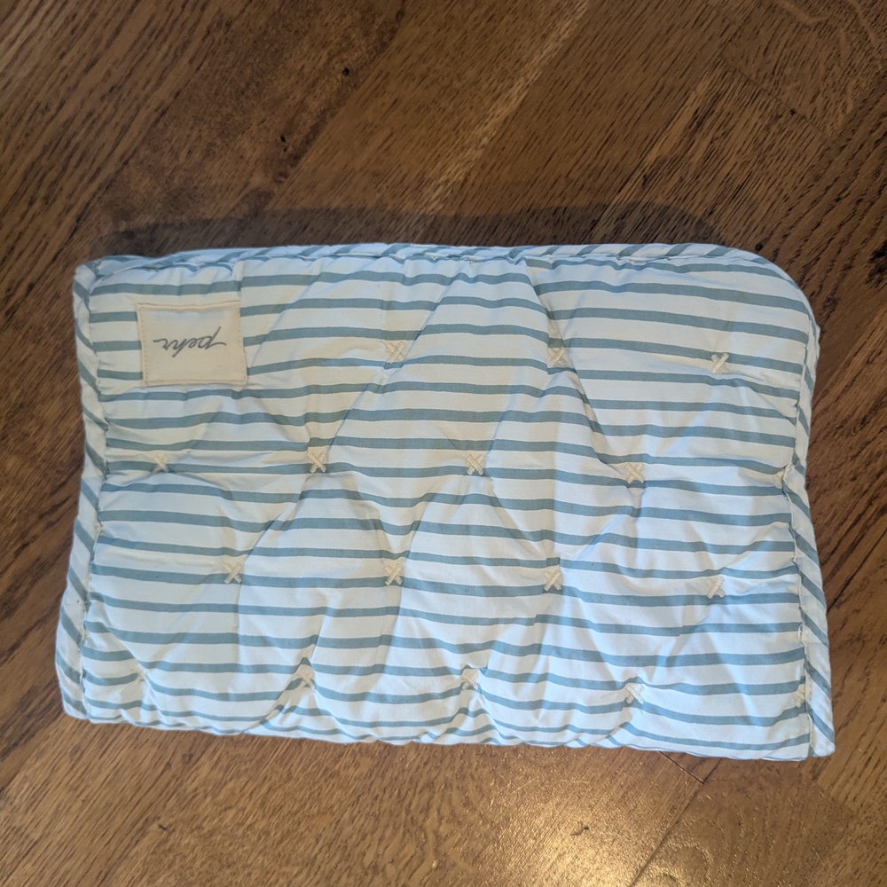Piper Blue and White Striped Quilted Bedding